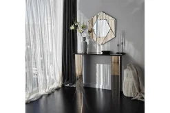 Gangbord|Avlastningsbord-Ezlyn Kommode 105 cm Bronse