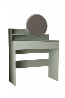 Sminkebord & Toalettbord-Fabrony sminkebord med speil 90 cm Askegrønn