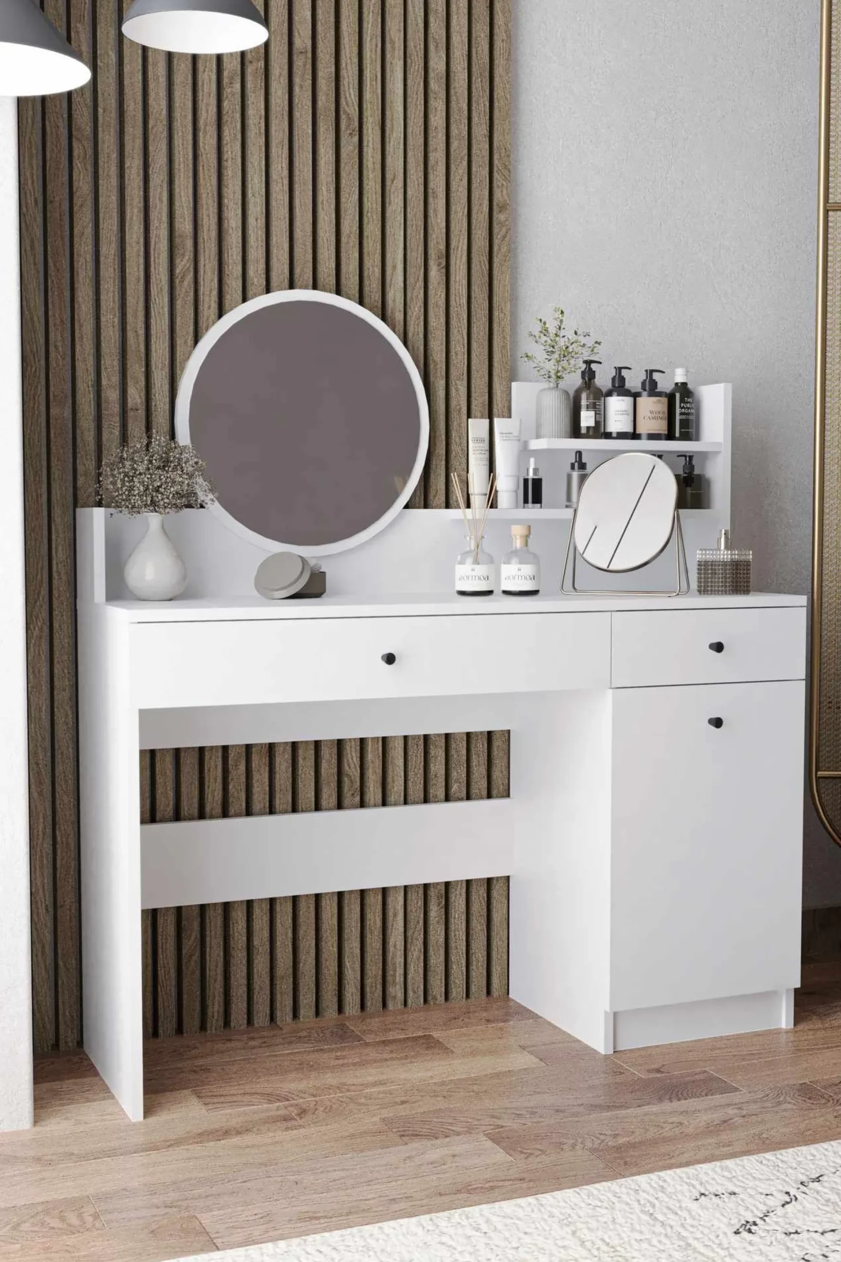 Fabrony sminkebord med speil 90 cm