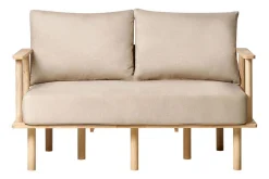 2 Seter Sofa-Fadey Sofa 2-seter Beige,Lett ved