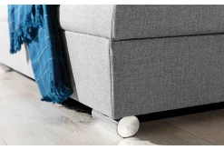 Sofa Med Sjeselong-Falseti Divansofa Venstre Grey