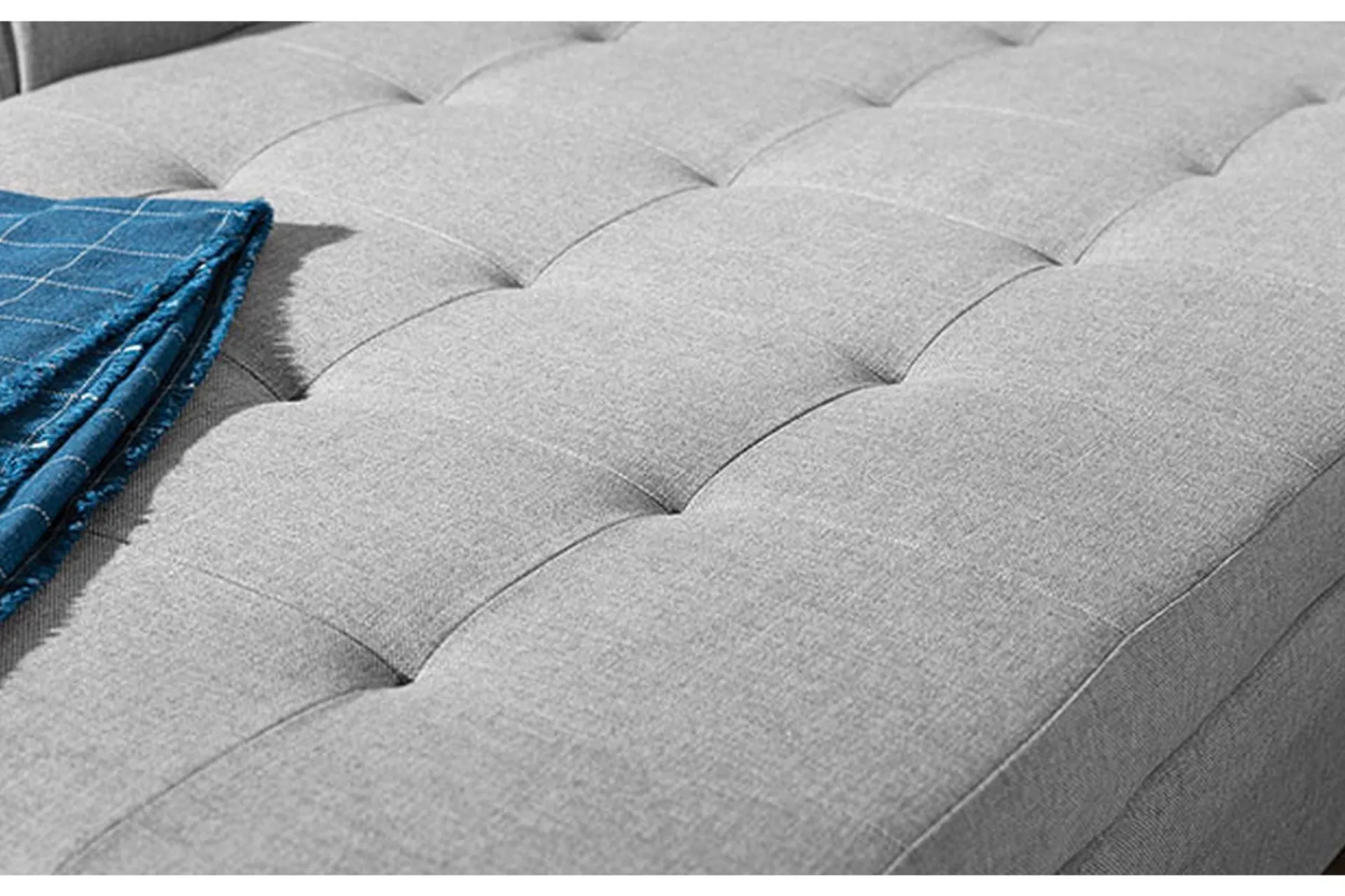 Sofa Med Sjeselong-Falseti Divansofa Venstre Grey