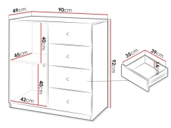 Fayric Kommode 90 cm