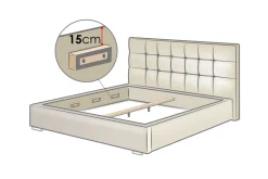 Madrasser|Barneseng & Juniorseng-Fema Madrass 200x90x18 cm Hvit