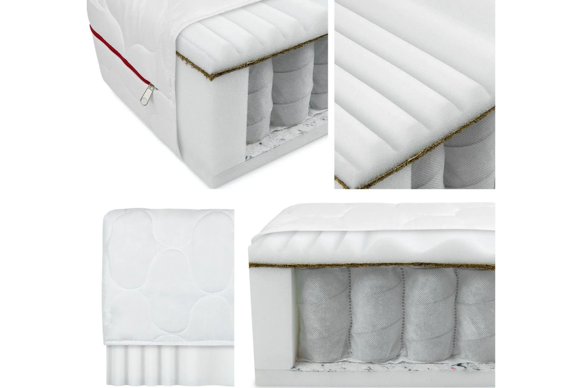 Madrasser|Barneseng & Juniorseng-Fema Madrass 200x90x18 cm Hvit