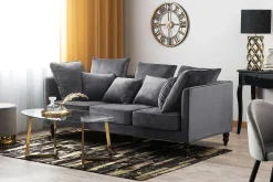 Velour Sofa & Fløyel Sofa-Fenstad Sofa 3-seter Grey