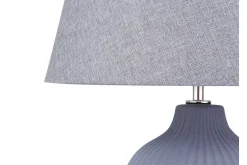 Bordlampe|Soveromslampe-Fergus Bordlampe 33 cm Grå