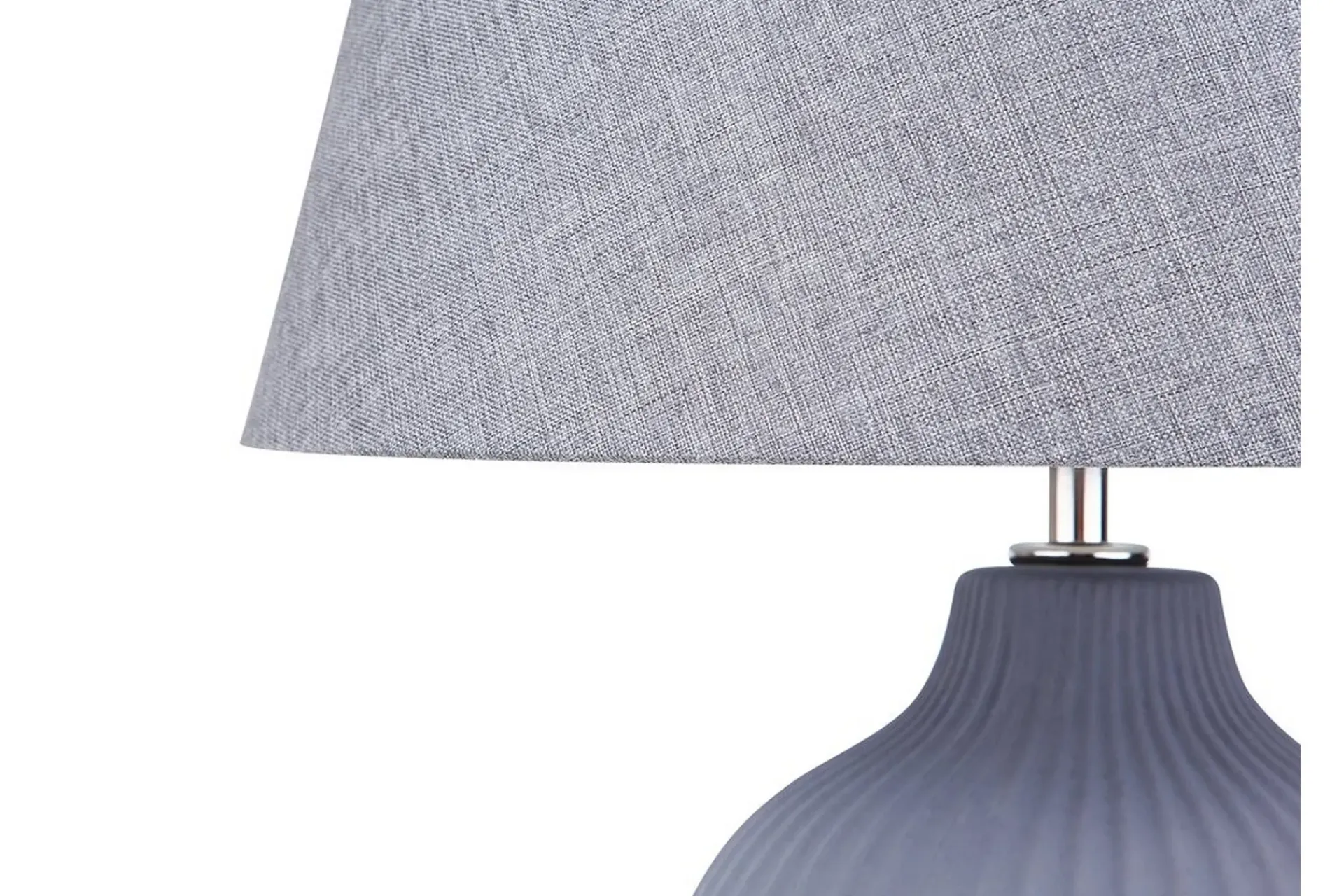 Bordlampe|Soveromslampe-Fergus Bordlampe 33 cm Grå