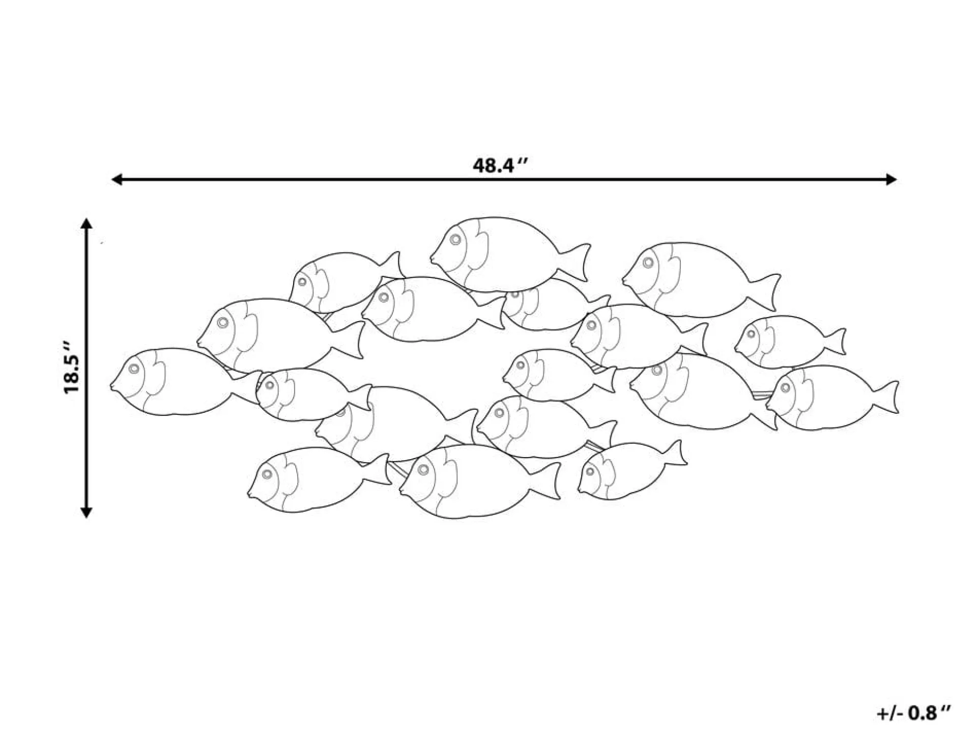 Fermium Veggdekorasjon 123 cm