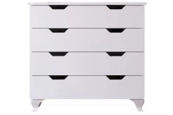 Kommode|Entrekommode-Feylor Hjørnekommode 86 cm Matt hvit