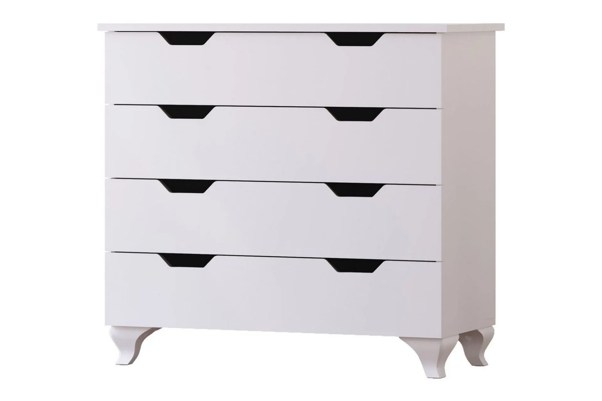 Kommode|Entrekommode-Feylor Hjørnekommode 86 cm Matt hvit