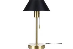 Nattbordslampe|Bordlampe-Filfla Bordlampe 37 cm E27 Messing,Svart