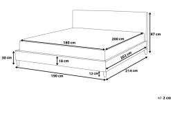 Bedly Fitou Dobbeltseng 180 | 200 cm