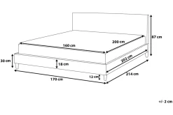 Bedly Sengeramme & Sengestamme-Fitou Dobbeltseng 160 | 200 cm Grønn