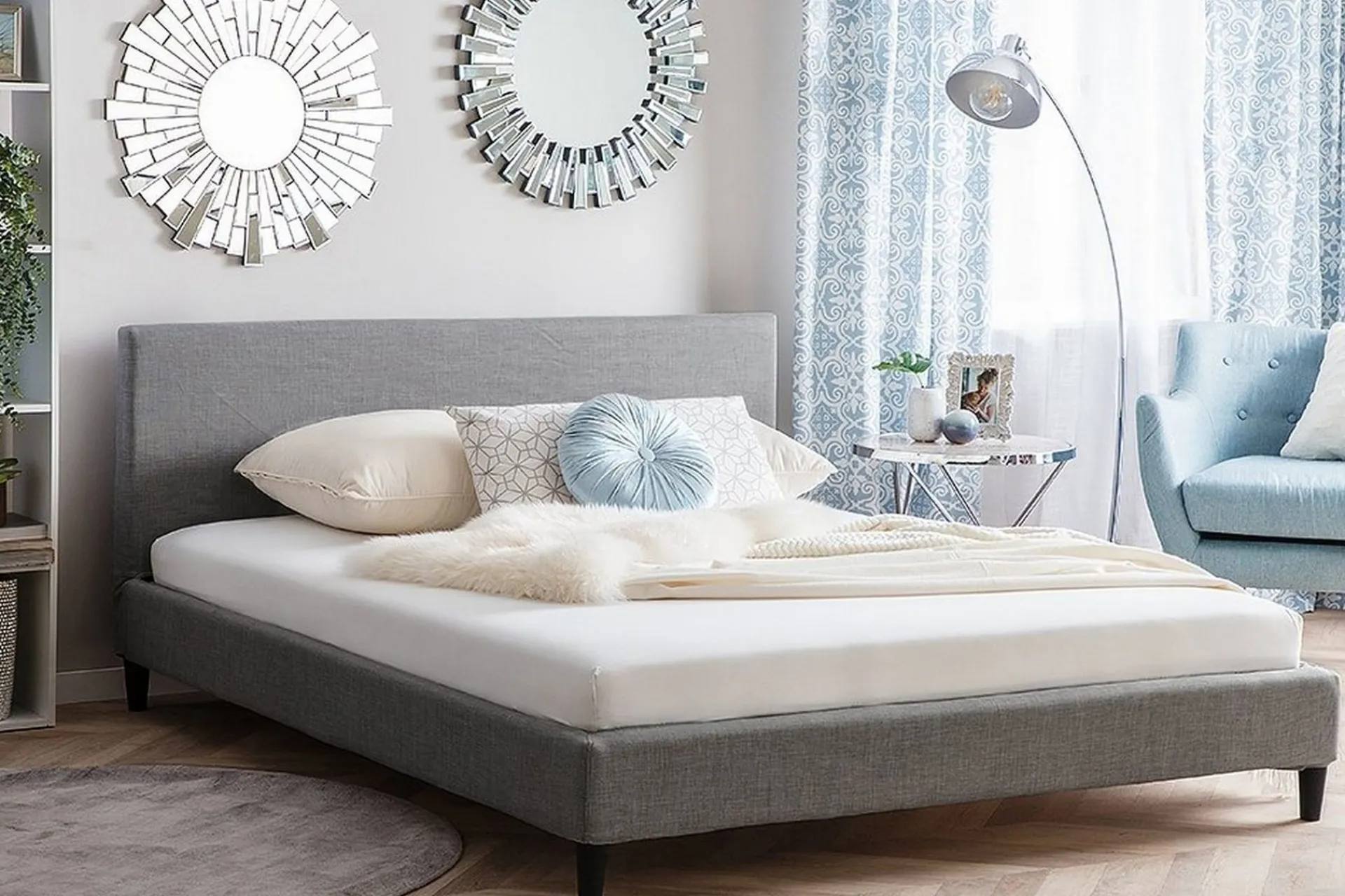 Bedly Sengeramme & Sengestamme-Fitou Dobbeltseng 160 | 200 cm Grey