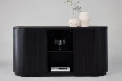 VIND Sideboard & Skjenker-Fjällbacka Skjenk 160x48 cm Svart