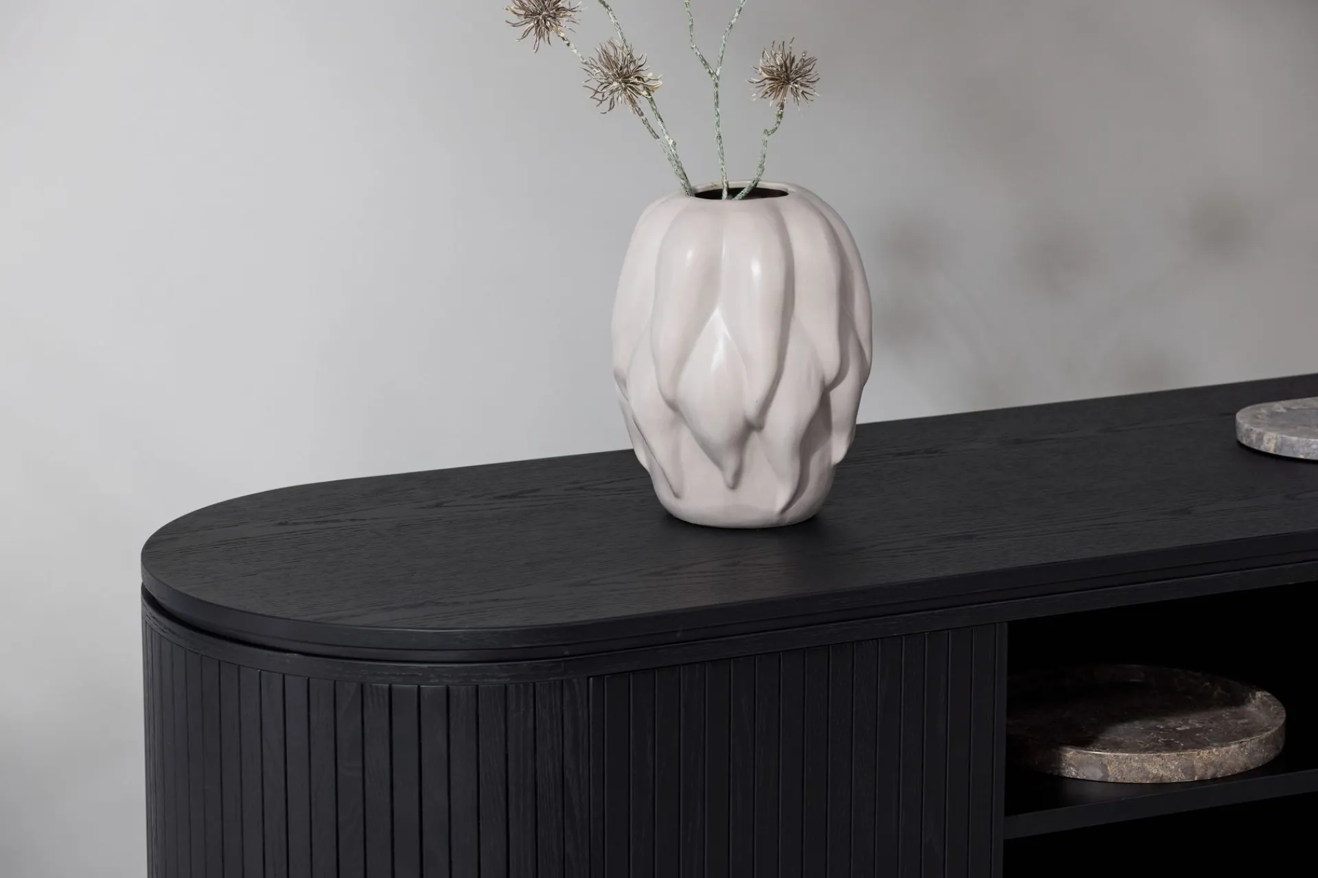 VIND Tv-Benk & Mediabenk-Fjällbacka Tv-benk 160x48 cm Svart