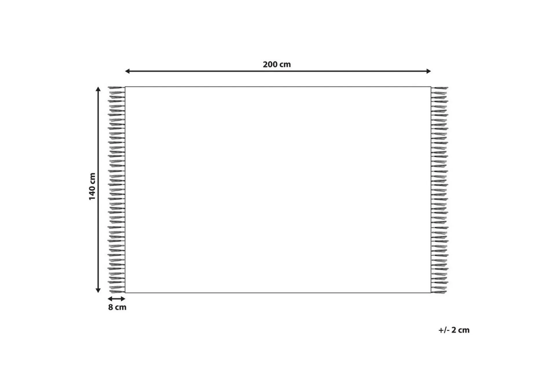 Utendørstepper-Flatvevd Yavu Rød,Hvit