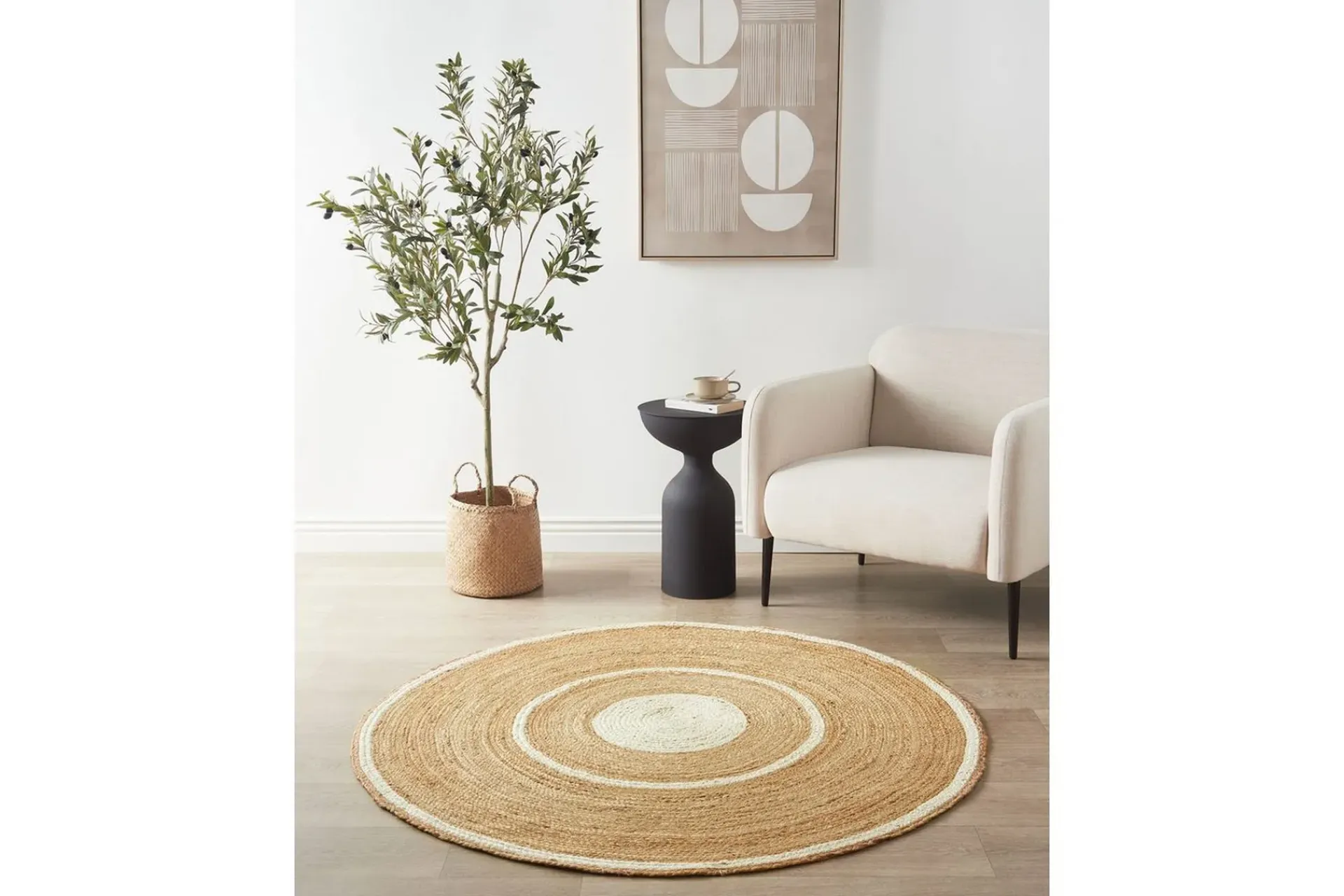 Flatvevde Tepper-Flatvevet Halfeli Beige,Hvit