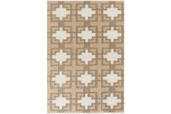 Flatvevde Tepper-Flatvevet Konurtay Beige