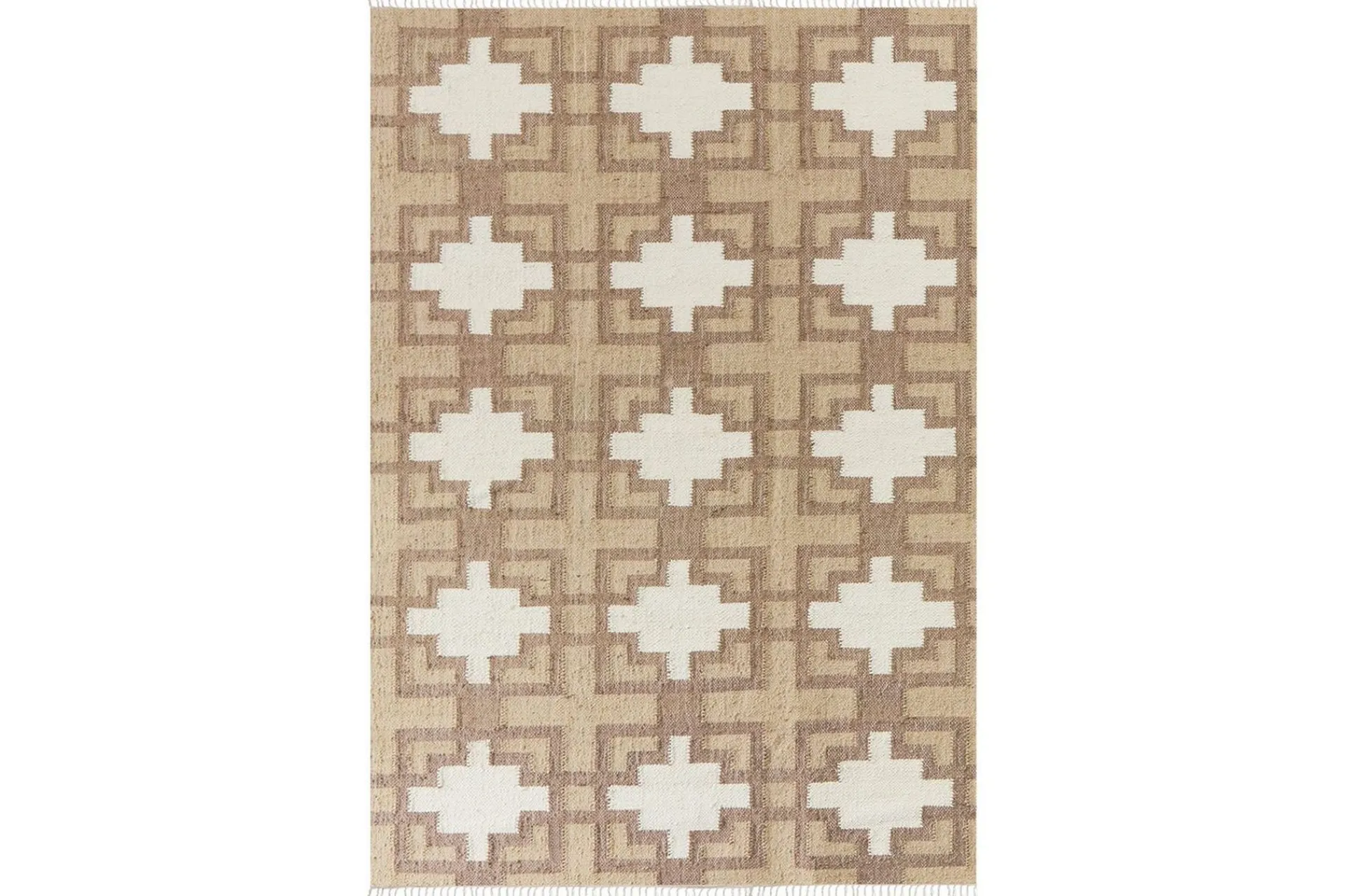 Flatvevde Tepper-Flatvevet Konurtay Beige