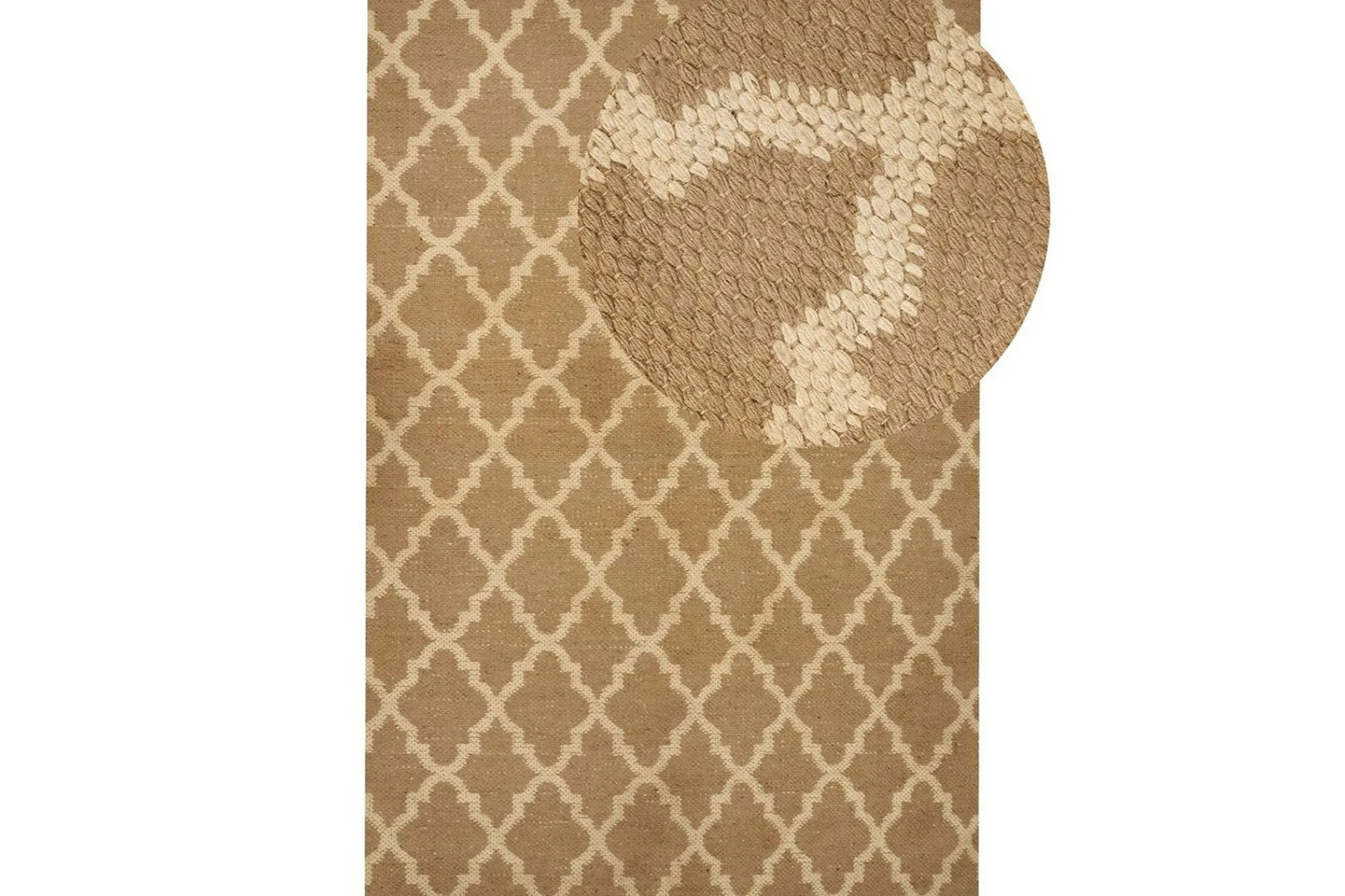 Flatvevde Tepper-Flatvevet Mermer Beige