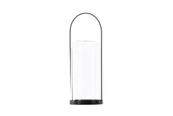 Venture Home Lysestaker Og Lykter-Flora Lyslykt 13x35 cm Svart