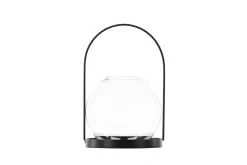Venture Home Lysestaker Og Lykter|Stearinlys-Flora Lyslykt 14x14 cm Svart