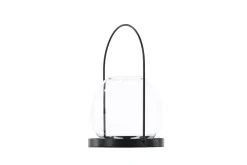 Venture Home Lysestaker Og Lykter|Stearinlys-Flora Lyslykt 14x14 cm Svart