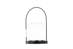Venture Home Lysestaker Og Lykter|Stearinlys-Flora Lyslykt 14x14 cm Svart
