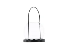 Venture Home Lysestaker Og Lykter|Stearinlys-Flora Lyslykt 14x14 cm Svart
