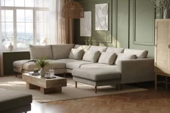 Scandi Days Florenz 4-seters Venstrevendt U-formet Sofa med Divan og Sjeselong i Chenille