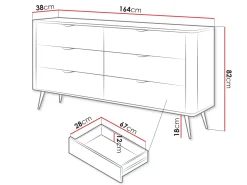 Forba skjenk 164 cm