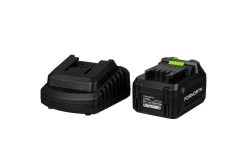 Kompostkvern|Gressklipper-Fornorth Batteridrevet Gressklipper Gh1000E, 20V med Batteri og Lader Svart/Grønn