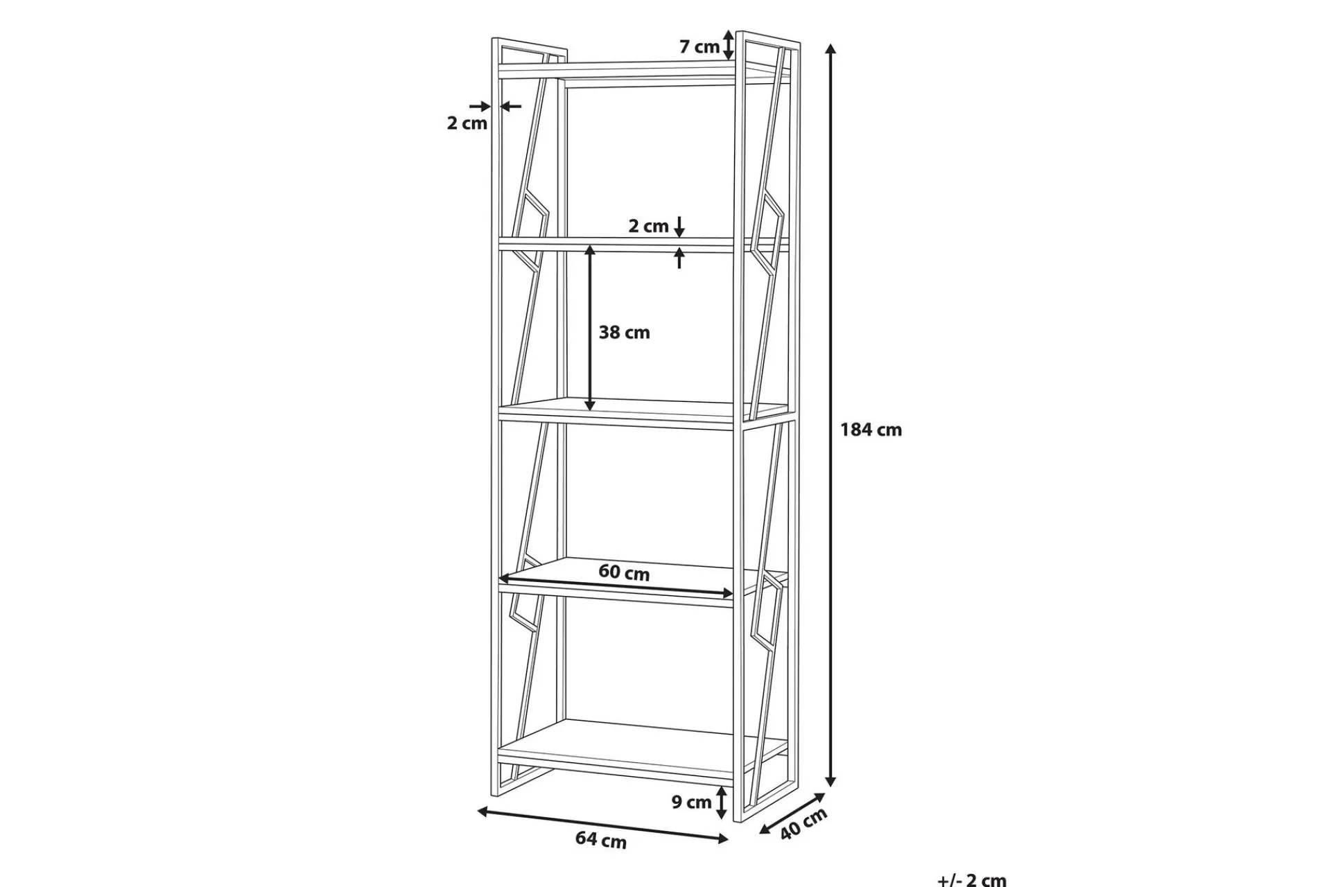 Bokhylle-Forres Hylle 64 cm Tre/Natur