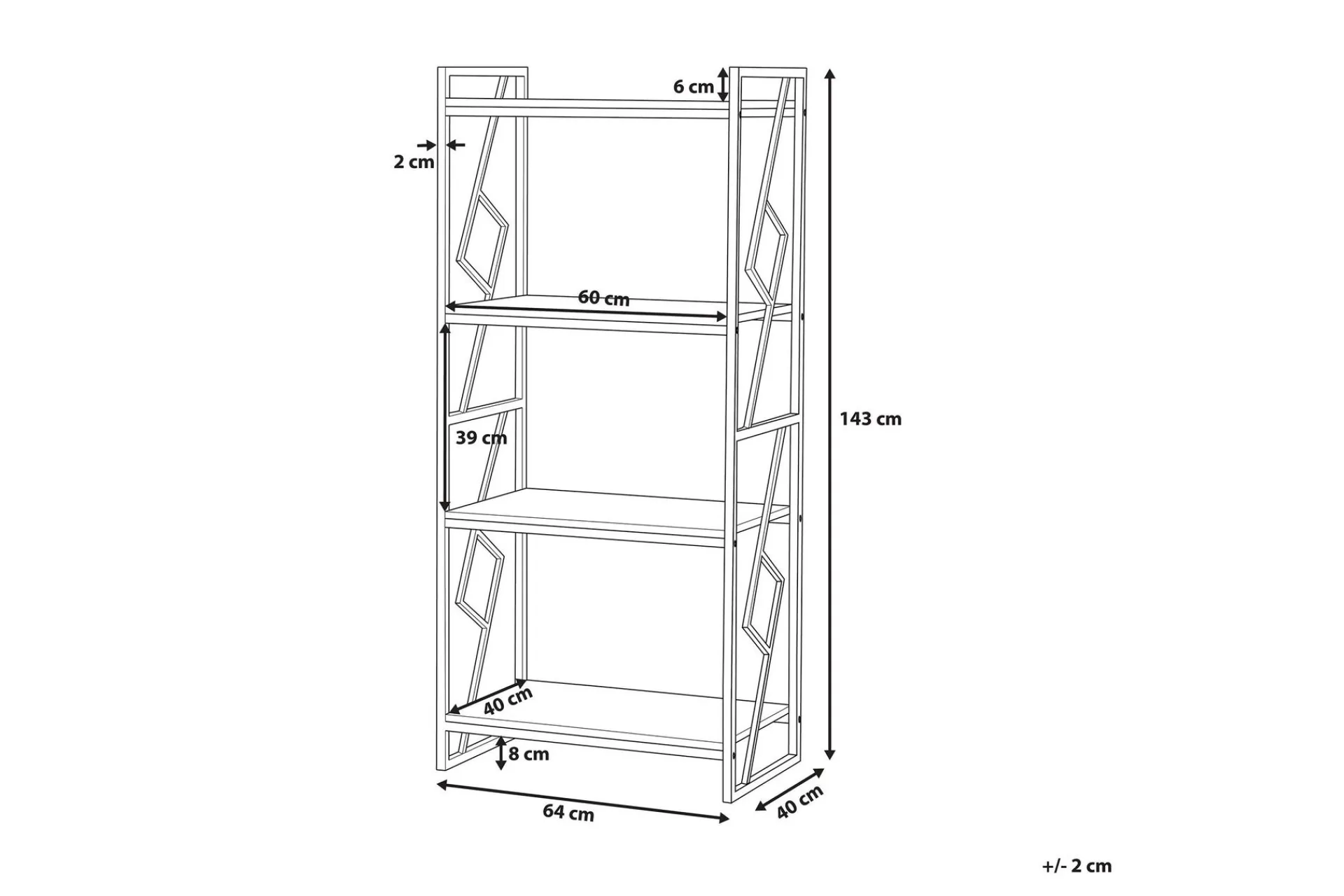 Forres Hylle 64 cm