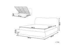 Sengeramme & Sengestamme|Seng Med Oppbevaring-Forrest Sengramme 180x200 cm Hvit