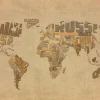 Fototapet Explorers Map Of The World 250x193