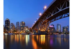 Tapeter-Fototapet Granville Bridge Vancouver Canada 250x193