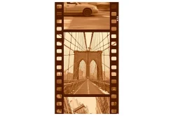 Fototapet New York Collage Sepia 50x1000