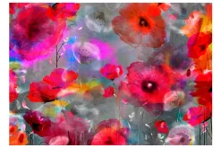 Tapeter-Fototapet Painted Poppies 400x280