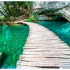 Fototapet Plitvice Lakes nasjonalpark Kroatia 100x70
