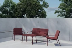 Venture Home Fourni sofagruppe 2-seters sofa + 2 lenestoler med bord utendørs