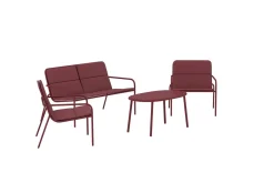 Venture Home Fourni sofagruppe 2-seters sofa + 2 lenestoler med bord utendørs