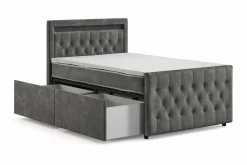Cloud47 Franco Light komplett sengesett med oppbevaring LED-belysning 120x200 cm
