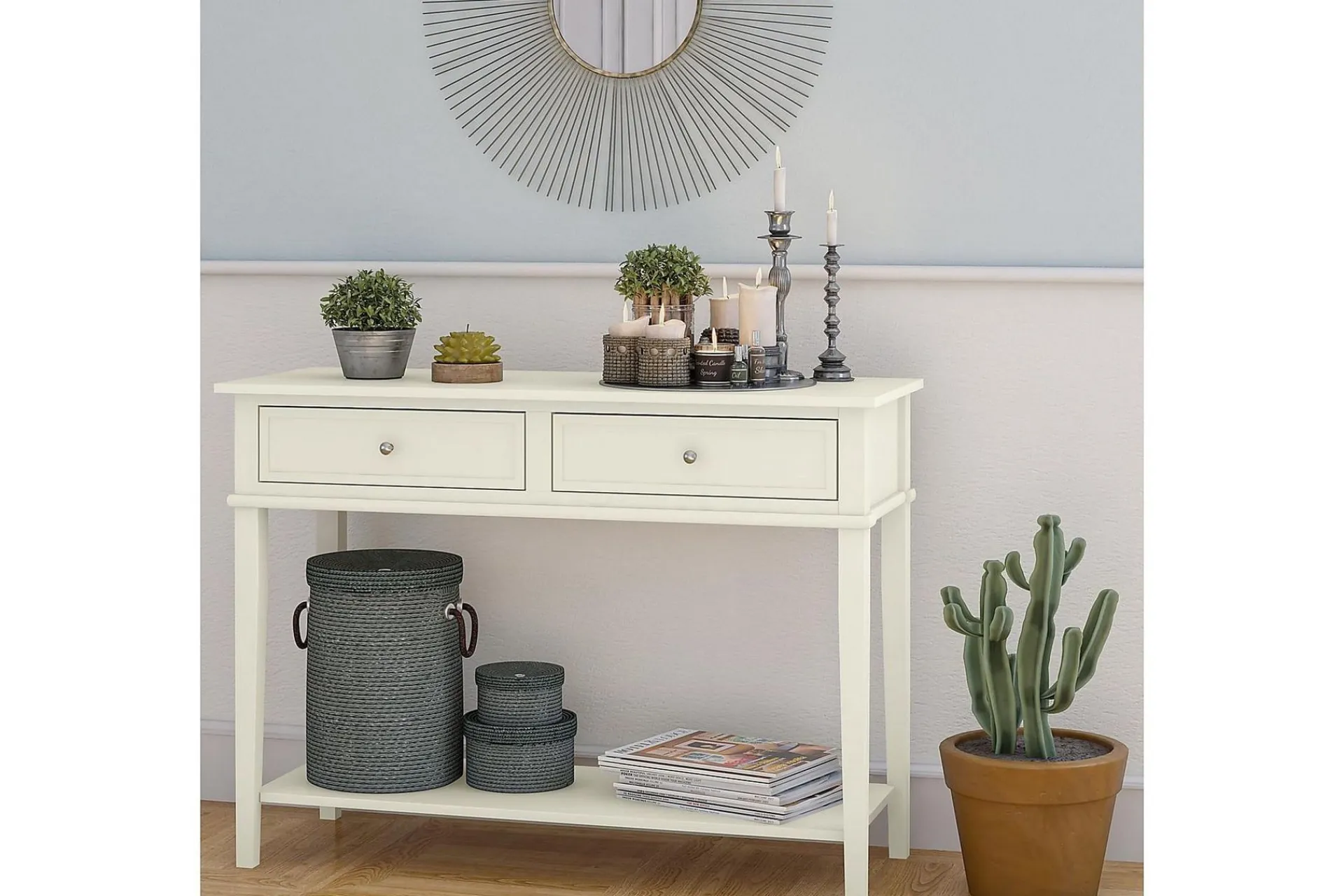 Dorel Home Gangbord|Avlastningsbord-Franklin Konsollbord 104 cm Hvit