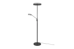 Trio Lighting Stuelampe|Soveromslampe-Franklin LED-Gulvlampe Uplighter Antrasitt Antracit