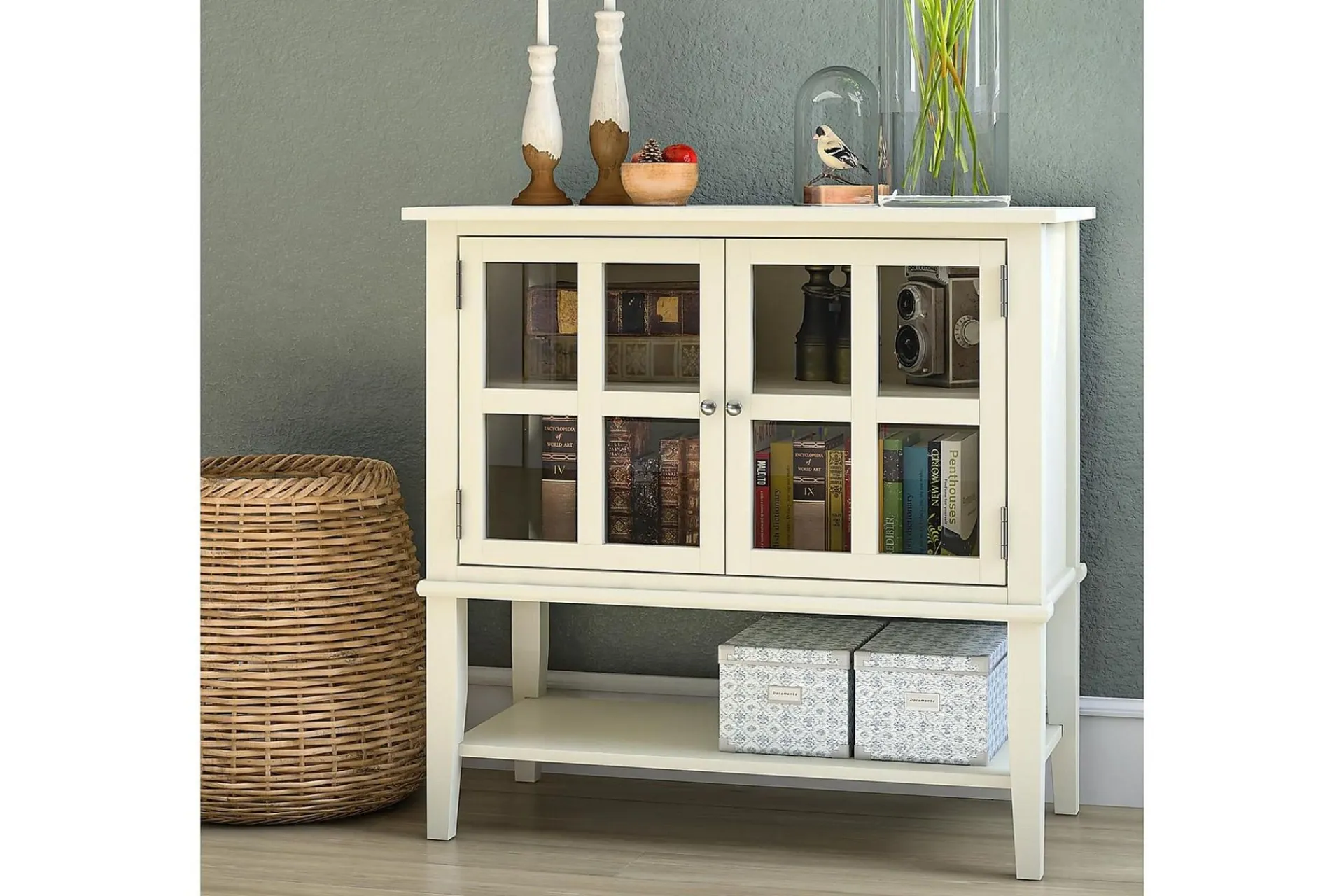 Dorel Home Oppbevaringsskap|Skap-Franklin Oppbevaringsskap 80x40 cm Hvit