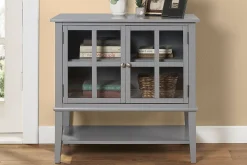 Dorel Home Oppbevaringsskap|Skap-Franklin Oppbevaringsskap 80x40 cm Grå Grey