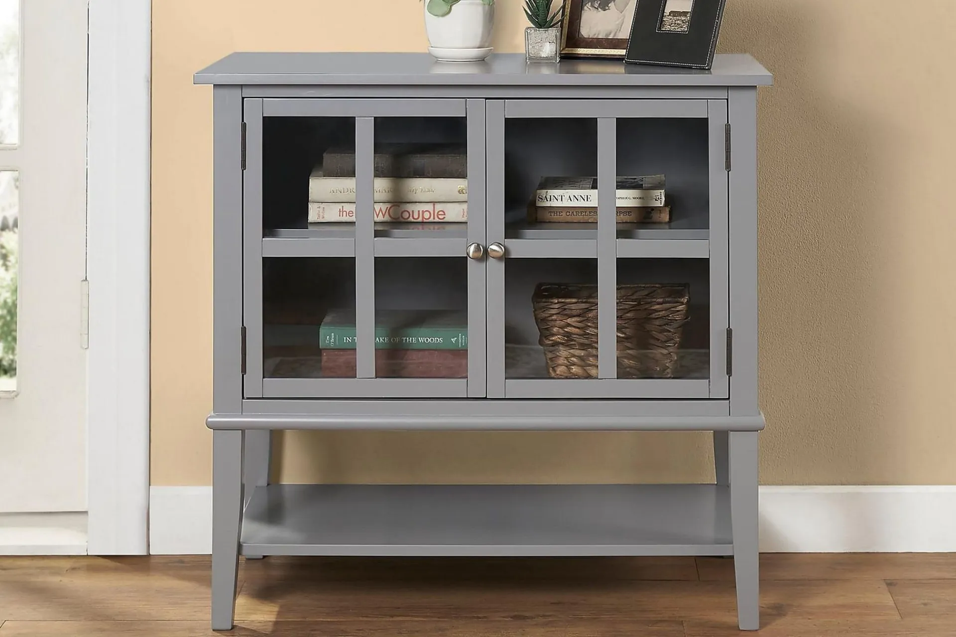 Dorel Home Oppbevaringsskap|Skap-Franklin Oppbevaringsskap 80x40 cm Grå Grey